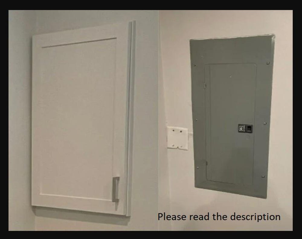 Unfinished Electric Panel Cover